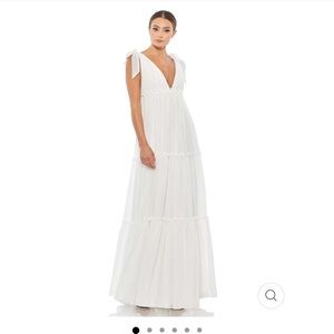 Mac Duggal Tiered Maxi Dress